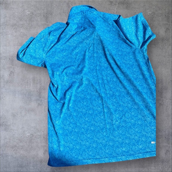 Ariat Tek Men’s Blue Polo Shirt - Picture 6 of 9